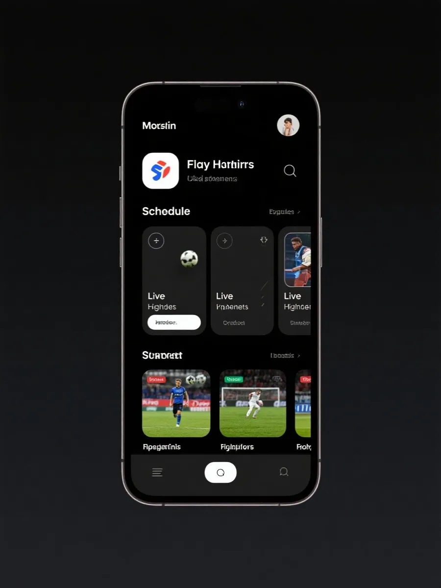 NBA精选直播APP界面展示